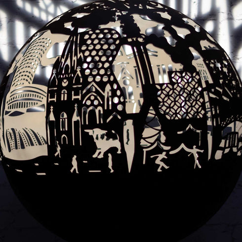 Bespoke Spherical Fire Pit BIRMINGHAM